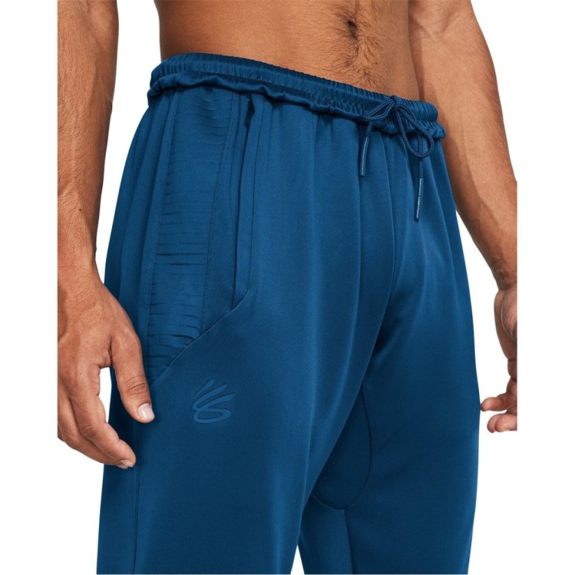 Under Armour Men's Curry Knitted Performance Tracksuit Bottoms Blue