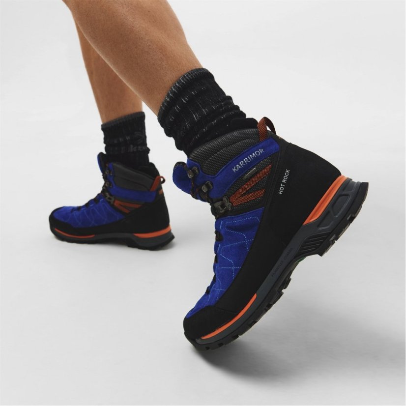Karrimor Hot Rock Waterproof Walking Boots Mens Blue/Orange