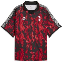 Puma Mens AC Milan Licensed Retro Football Shirt 2025 2026 Red/Black