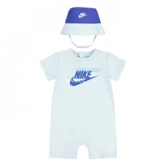 Nike Romper Bucket Hat Set Baby Glacier Blue