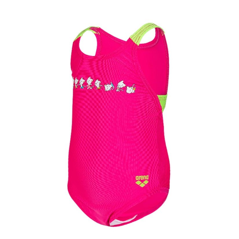 Arena Friends Girls Swim Pro Back Swimsuit Freak Rose