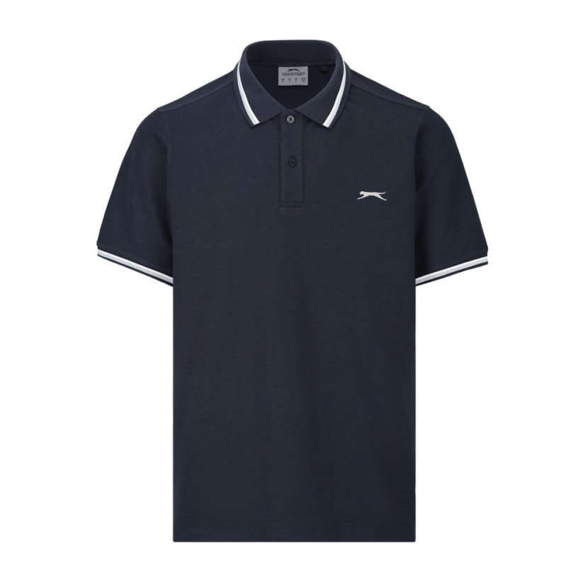 Slazenger Tipped pánské polo tričko Navy