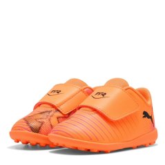 Puma Kids' Future 8 Play V TT Astro Turf Football Boots Heat Fire-Bla