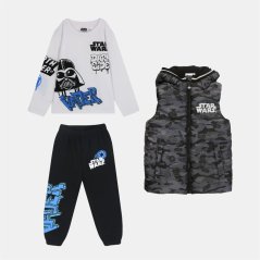 Character Unisex Kids Disney 3-Piece Fleece-Lined Gilet Star Wars