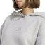 adidas Women's Glitter Over-the-Head Hoodie Silver