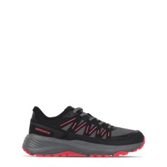 Karrimor Caracal Trail Trainers Mens Black/Grey/Red