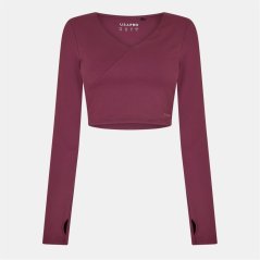USA Pro Wrap Front Top Womens Dark Cherry