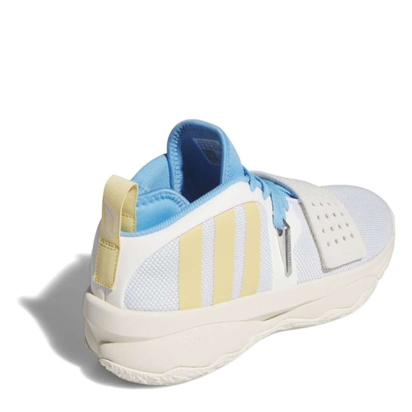 adidas Dame 8 Extply Basketball Trainers Boys Cloud White/Oat