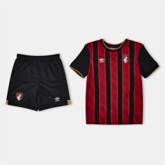 Castore Umbro Unisex Kids Bournouth Home Football Shirt 2025 2025 Kids Red/Caviar