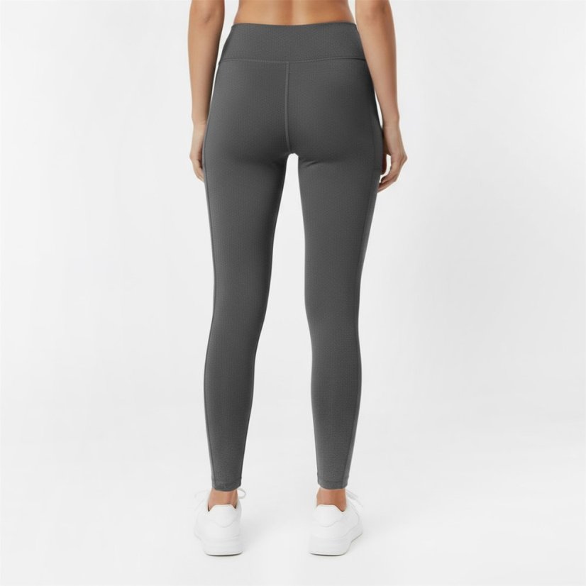 USA Pro Mid Rise Leggings Charcoal Marl