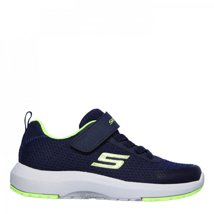 Skechers Dyna Tread Childrens Trainers Navy Lime