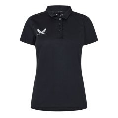 Castore Women's Short Sleeve Polo Shirt Caviar Black