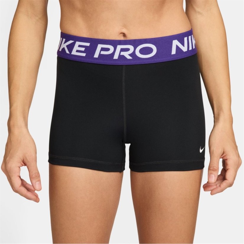 Nike Pro Three Inch Shorts Womens Black/Purple