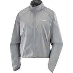 Salomon SHAKEout Fly Running Jacket Womens Grey