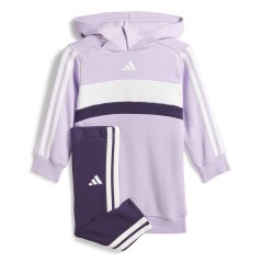 adidas Kids' Fleece Tracksuit Plum/Black