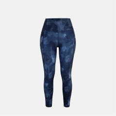 LA Gear Women's High Waisted Full Length Skinny Fit Performance Gym Leggings Rocks Blue