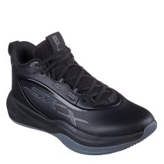 Skechers Men's Klutch Basketball Trainers Black/Black