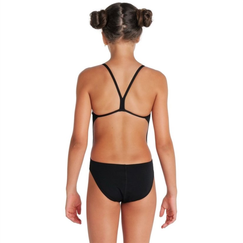 Arena Girls' Team Swimsuit Challenge Black White