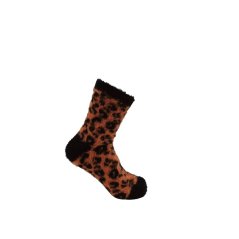 Miso Women's Warm Comfort Jacquard Novelty Socks Leopard
