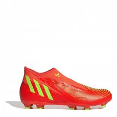 adidas Predator Edge.3 Laceless Firm Ground Football Boots Red/Green/Blk