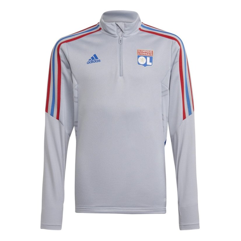 adidas Kids adidas Olympique Lyonnais Training Top 2021 Halo Silver