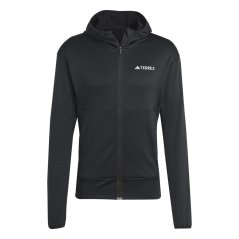 adidas Men's Full Zip Fleece Black