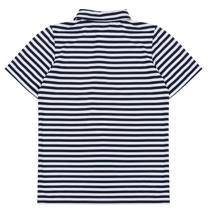 Slazenger Stripe Polo Shirt Junior Navy