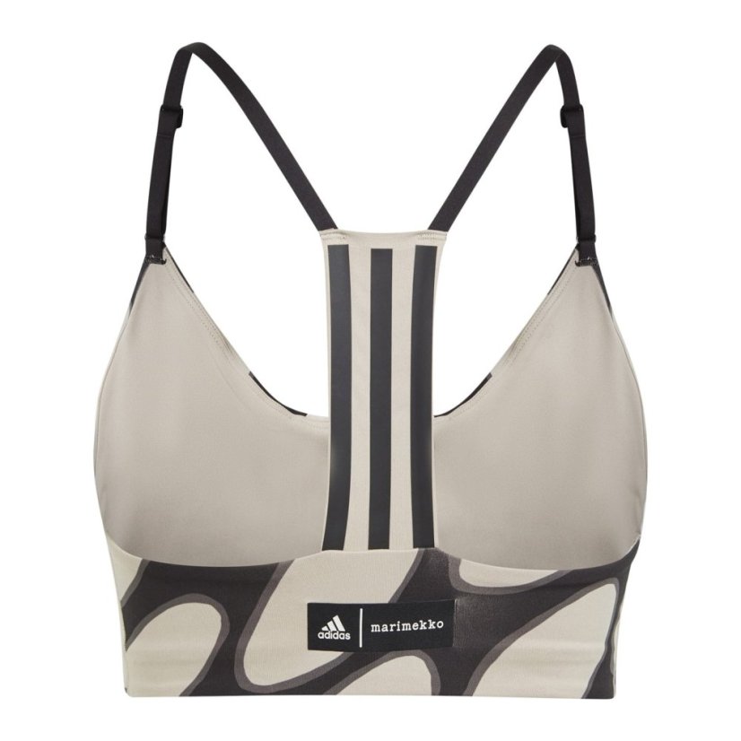 adidas adidas X Marimekko Aeroimpact Training Light-Support Bra Womens Black/Lbrown