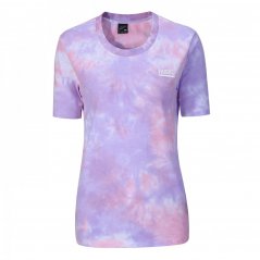 Fabric Tie Dye Short Sleeve dámské tričko Purple/Pink