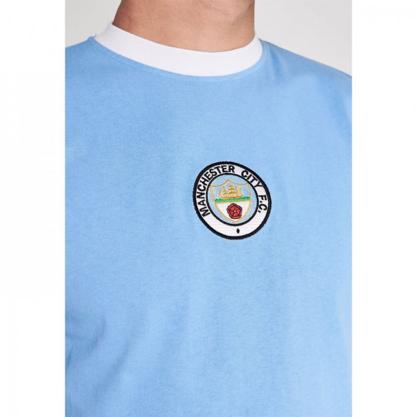 Score Draw Manchester City 1972 Home Shirt Mens Sky