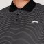 Slazenger Micro Stripe Golf pánské polo tričko Black