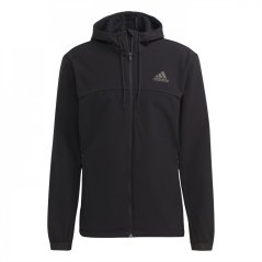 adidas Cold.Rdy Full-Zip Workout Hoodie Mens Fleece Black