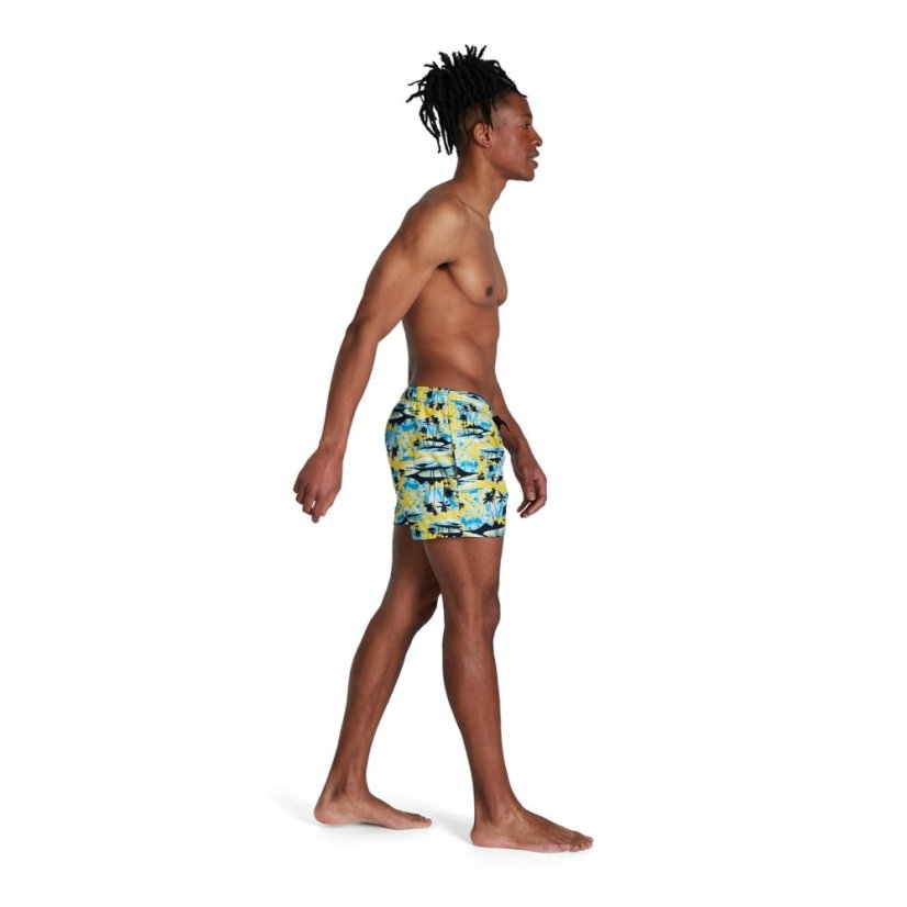 Speedo Printed Leisure 14 pánske šortky Yellow/Blue