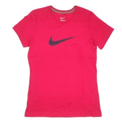 Nike Swoosh Tee Ladies Cherry/Grey