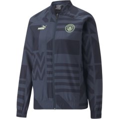 Puma Women's Manchester City Licensed Rain Anorak Jacket Parisian Nig