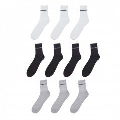 Donnay 10 Pack Quarter Socks Plus Size Mens Multi Asst