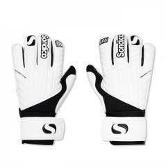 Sondico AeroSpine Goalkeeper Gloves Juniors White/Black