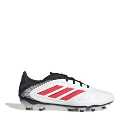 adidas Copa Pure III Elite Childrens Firm Ground Football Boots White/Red/Black