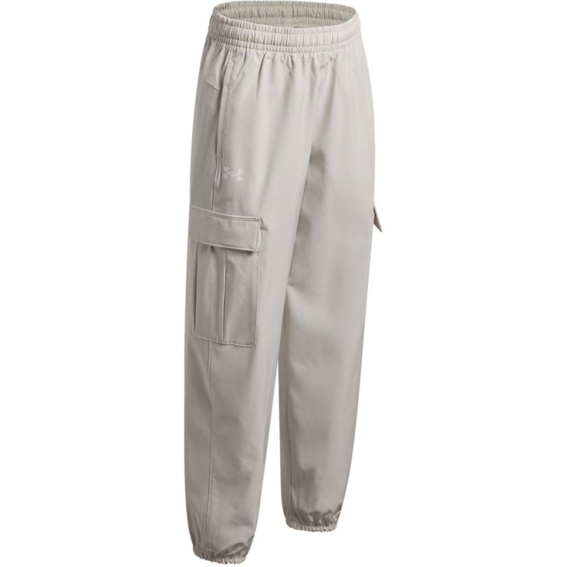 Under Armour UA Rival Woven Girls Cargo Pants White