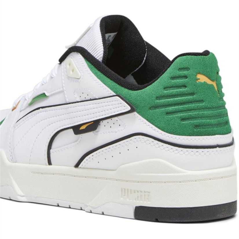 Puma Slipstream Bball Low-Top Trainers Mens White/Green