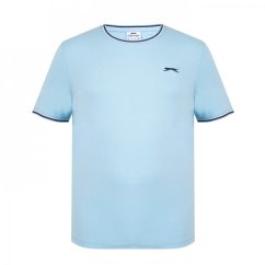 Slazenger Tipped pánské tričko Cirrus Blue