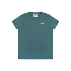Slazenger Junior Boys Plain Tee shirt Teal