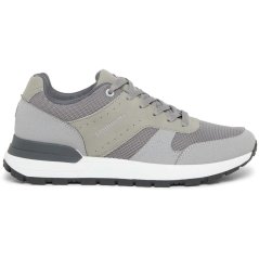 Lambretta Men's Echo Court Trainers Light Grey