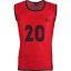 Slazenger 1-20 Numbered Bibs Senior Red