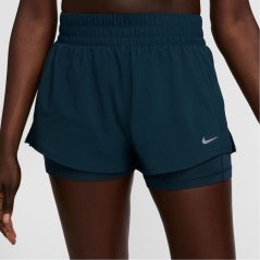 Nike One Women's Dri-FIT Mid-Rise 3 2-in-1 Shorts Armory Navy