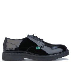 Kickers Finley Lace Up Patent Shoes Black