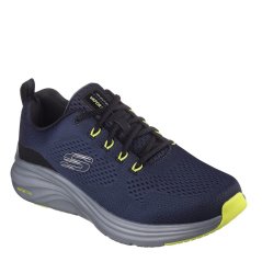 Skechers Engineered Mesh Lace-Up Lace Up Sne Runners Mens Navy/Lime