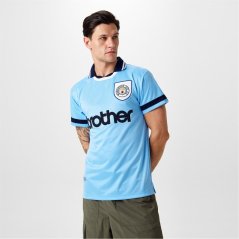 Score Draw Manchester City Home Shirt 1994/95 Blue/White