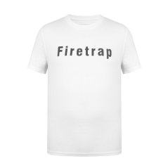 Firetrap Large Logo pánské tričko White