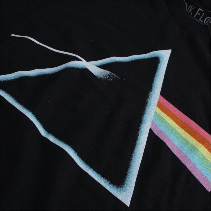 Official Floyd Dark Side Prism T-Shirt Pink Floyd